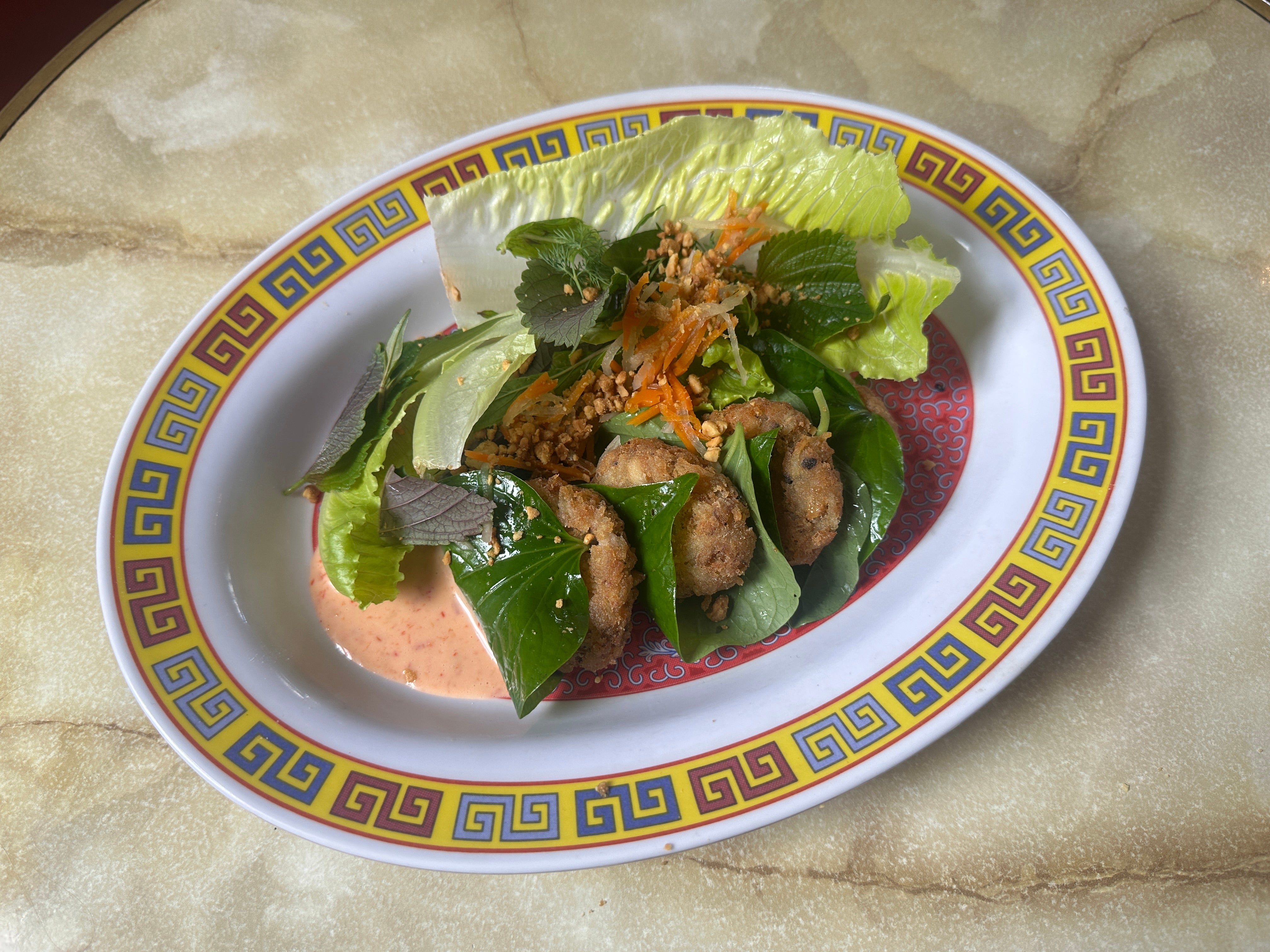 Pork & Betel Leaf Nuggets, Viet Sweet & Sour Sauce